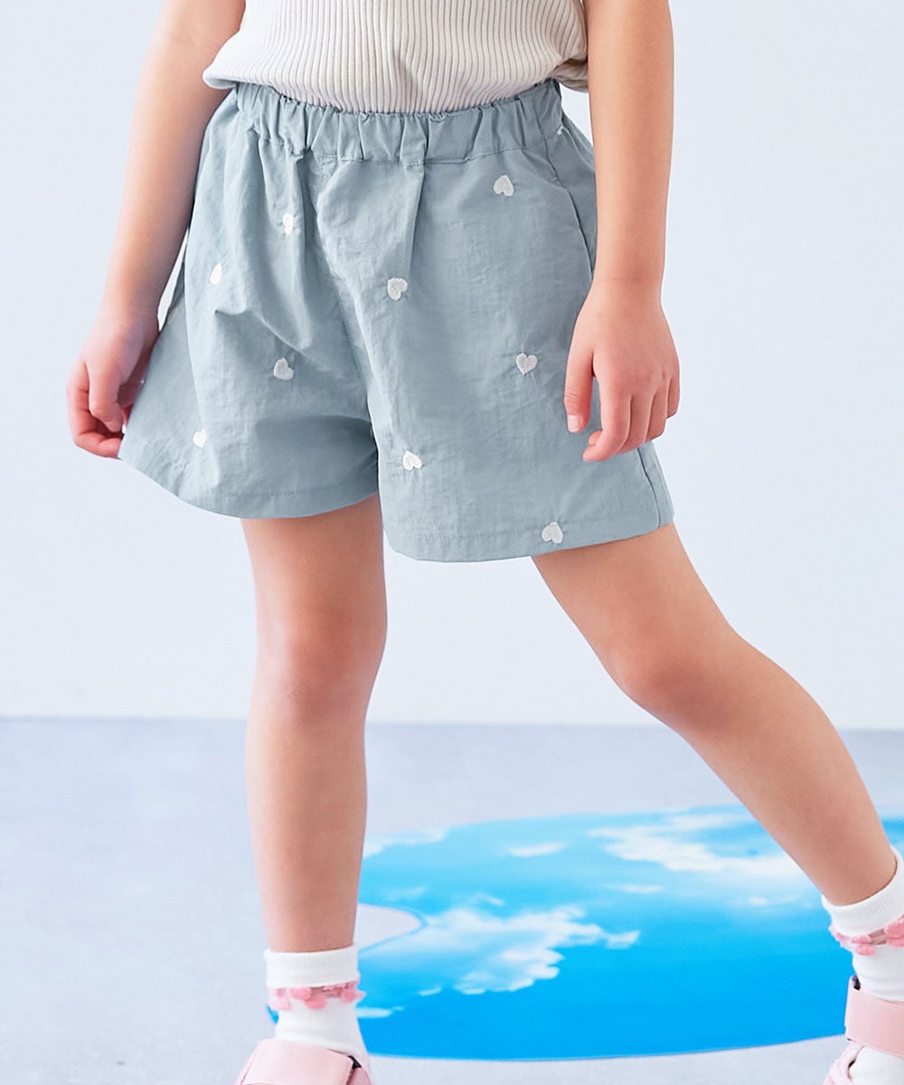 水はじく】撥水ナイロン ハート総柄 ショートパンツ | 子供服の通販