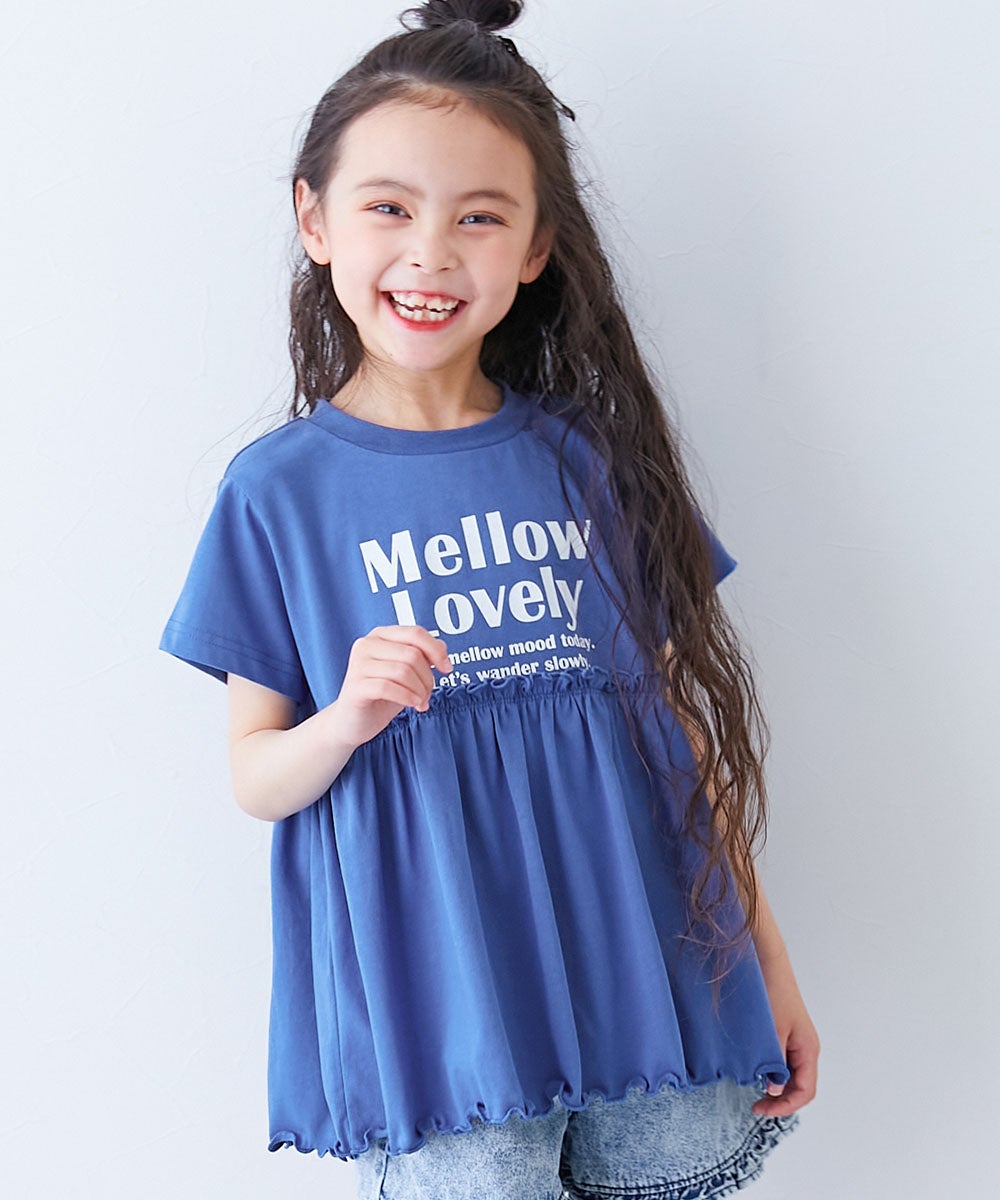 ふわっとAライン ロゴプリント 半袖チュニック | 子供服の通販