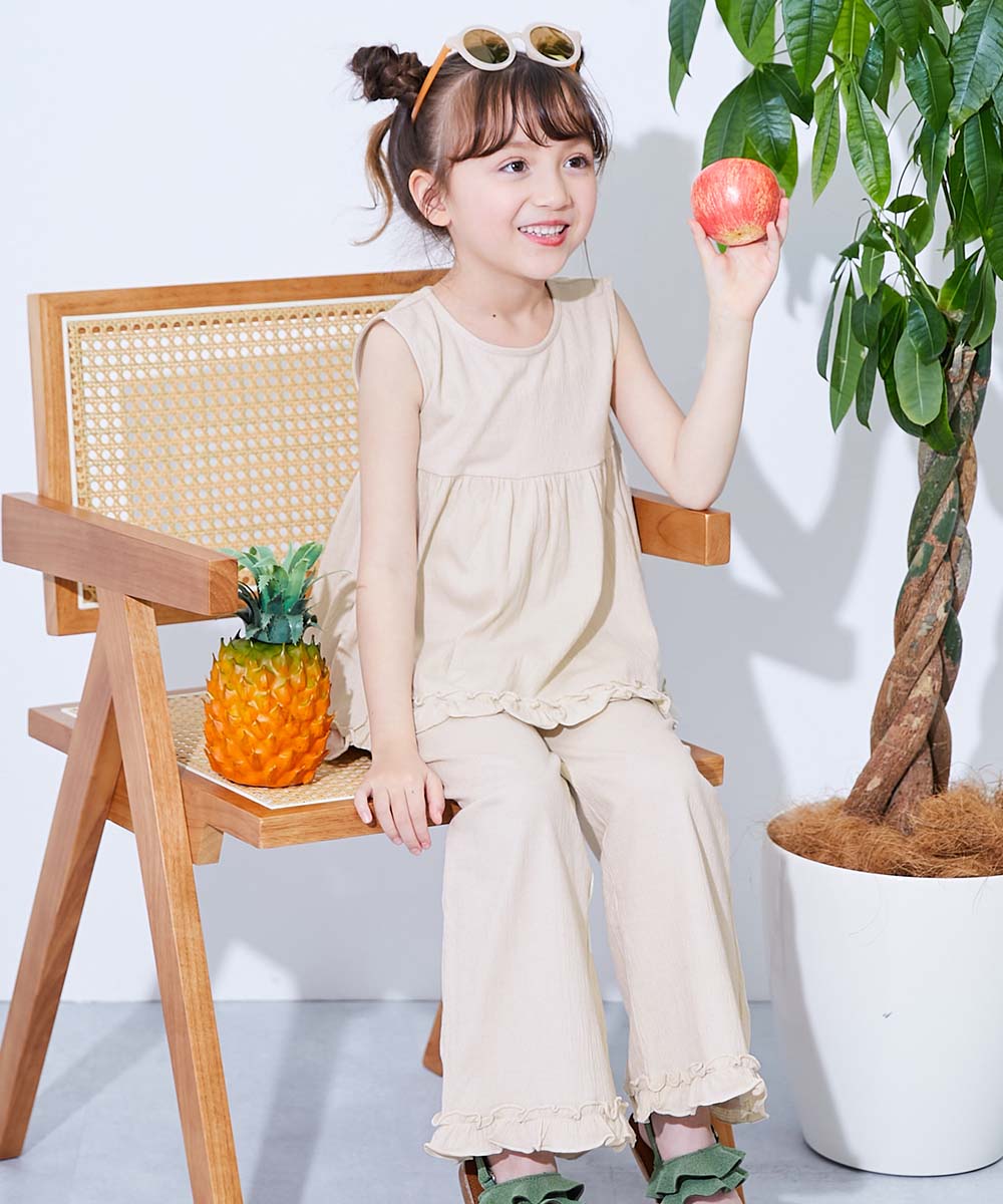 着心地やわらか フリルデザイン セットアップ | 子供服の通販