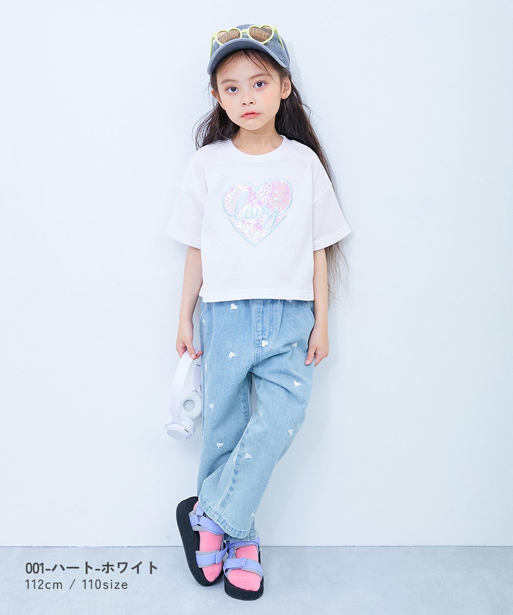 SPECIAL SALE 25%OFF】キラッとスパンコール刺繍 半袖Tシャツ | 子供服