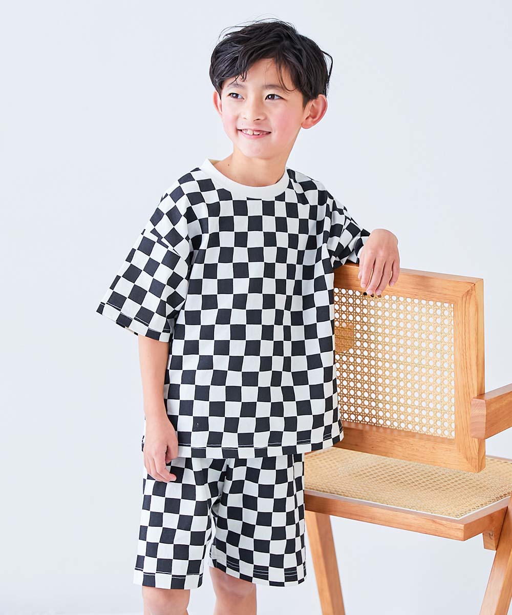 最大27%OFF】綿100％ 総柄 半袖パジャマ | 子供服の通販 デビロック