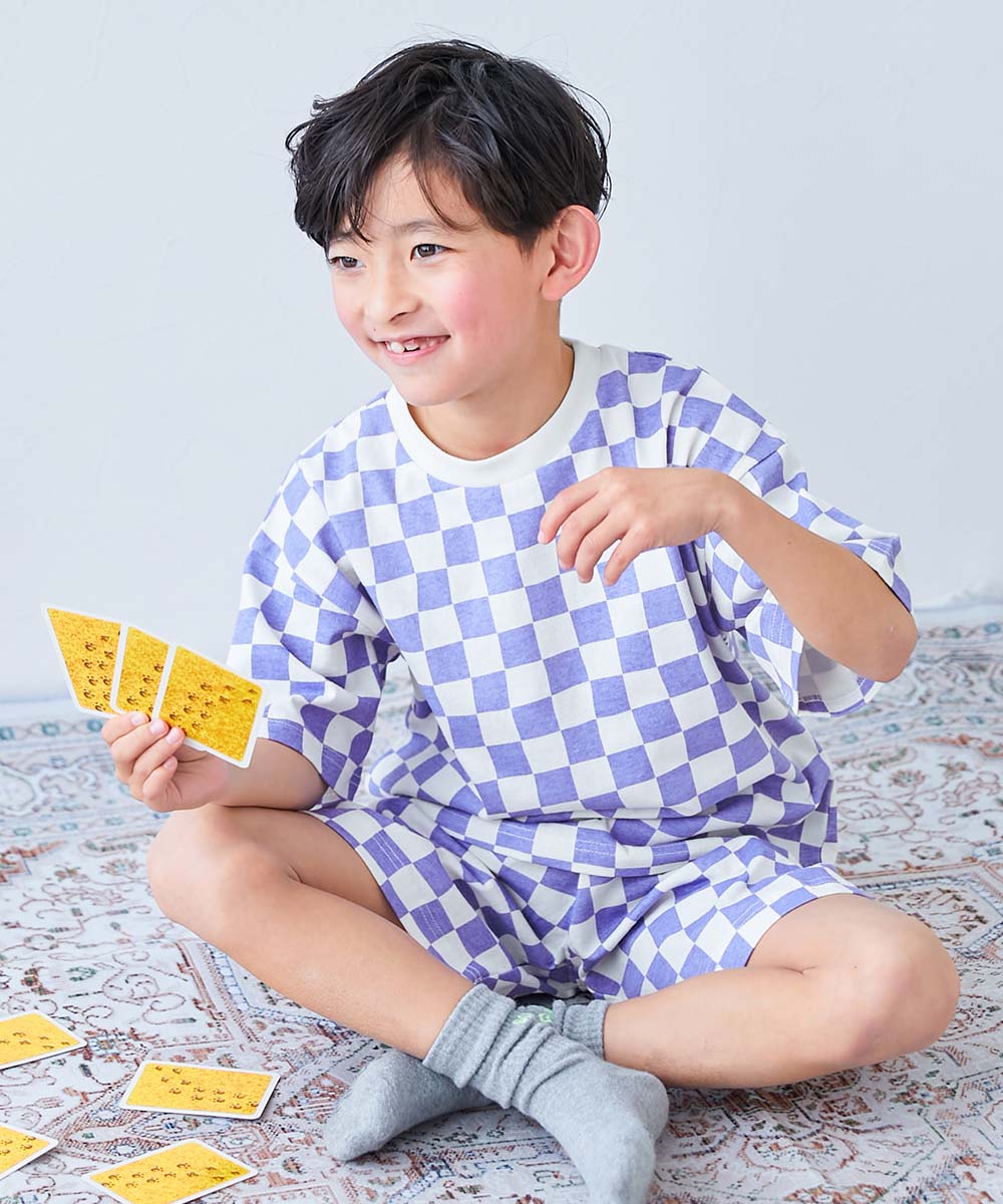 最大27%OFF】綿100％ 総柄 半袖パジャマ | 子供服の通販 デビロック