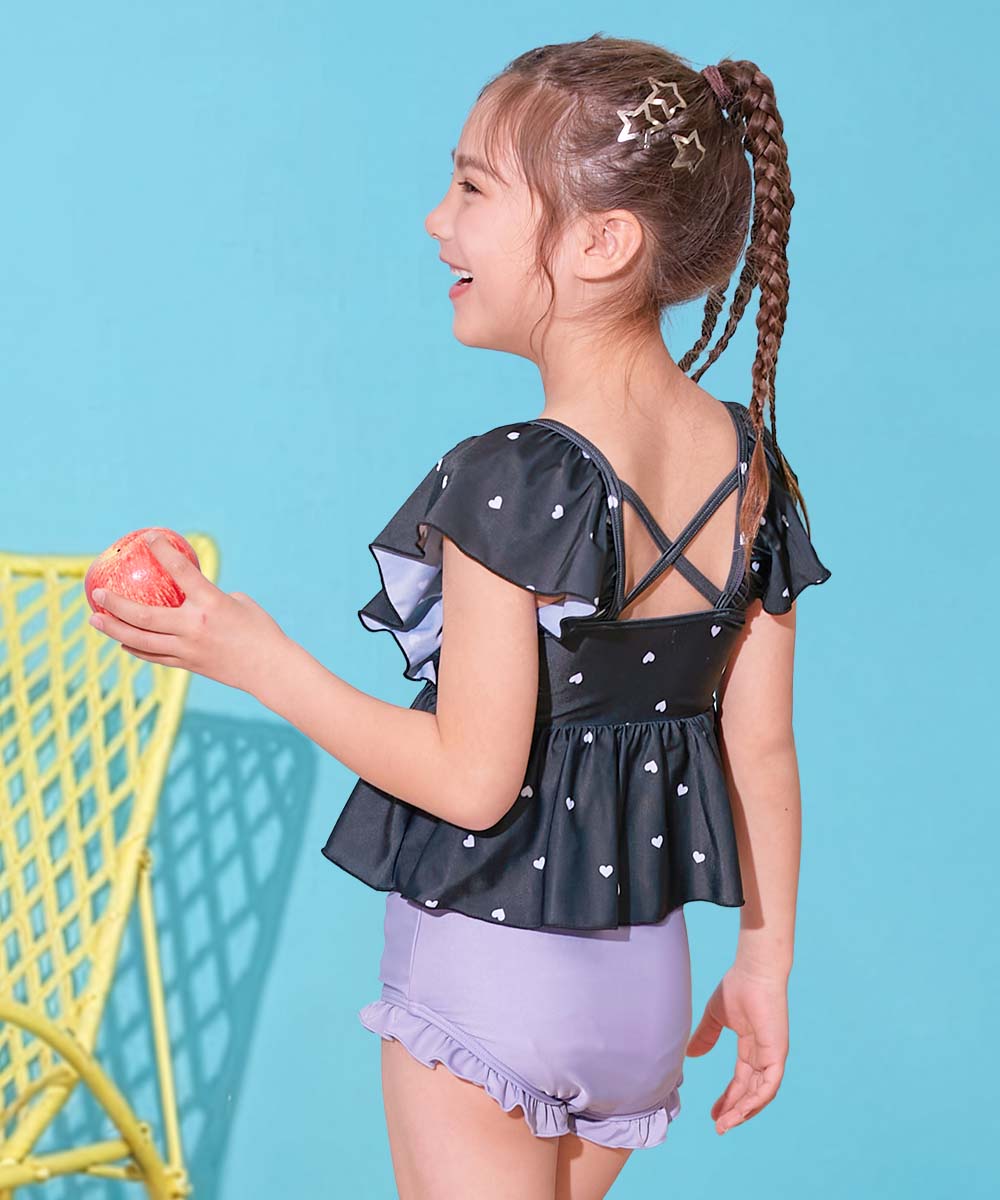 えらべるデザイン ボリュームフリル UVカット セパレート水着 | 子供服