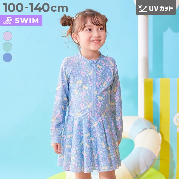 最大7%OFF】UVカット オールインワン ラッシュスイムワンピース水着