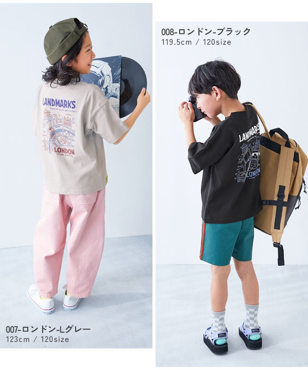 最大42%OFF】【旅するデビロック】プリント 半袖Tシャツ | 子供服の