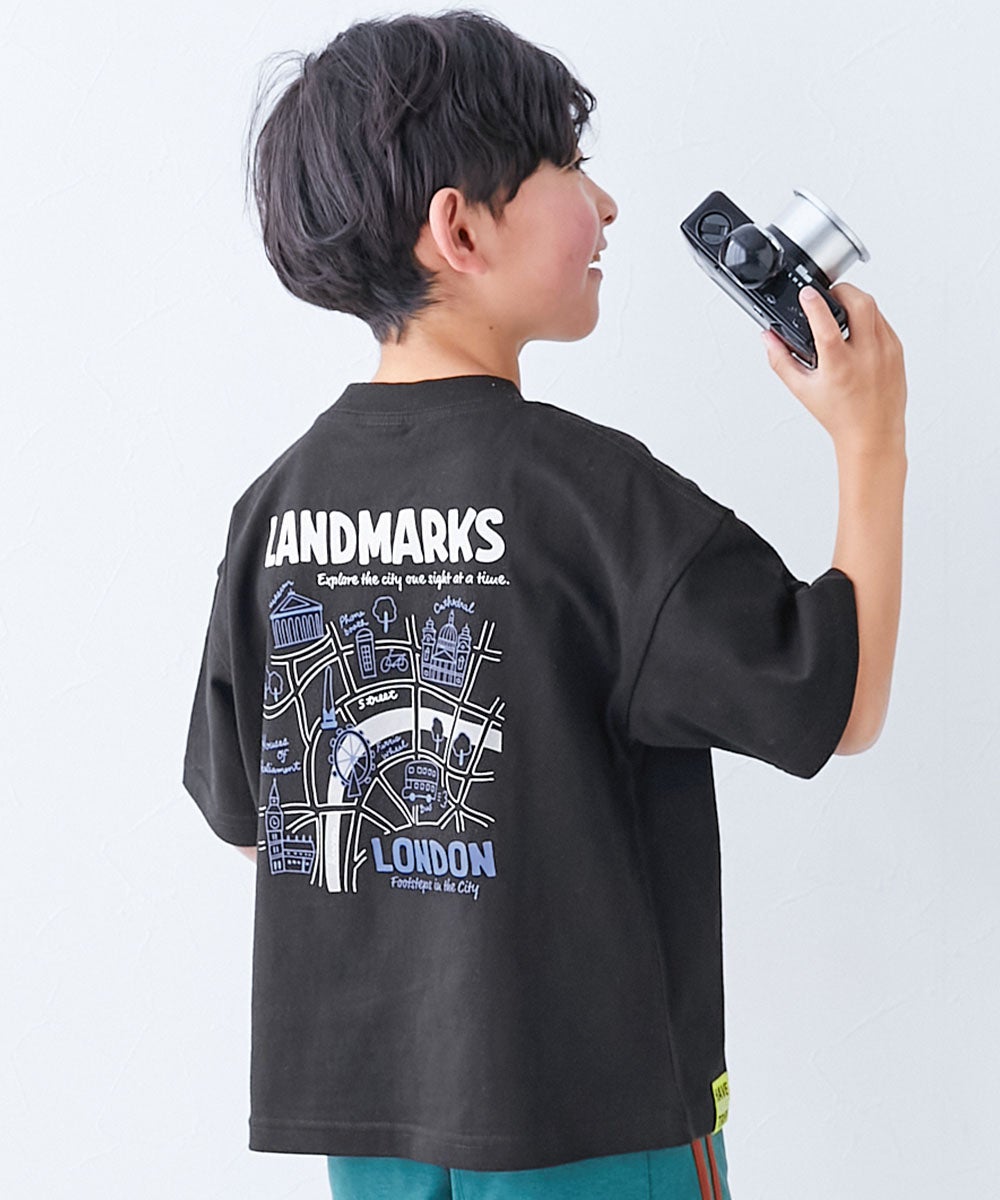 最大42%OFF】【旅するデビロック】プリント 半袖Tシャツ | 子供服の