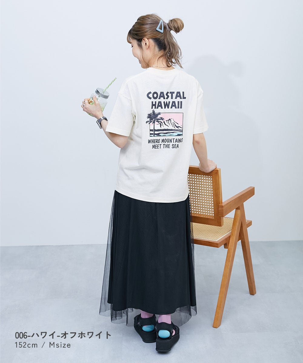 最大65%OFF】【旅するデビロック】大人 プリント半袖Tシャツ | 子供服