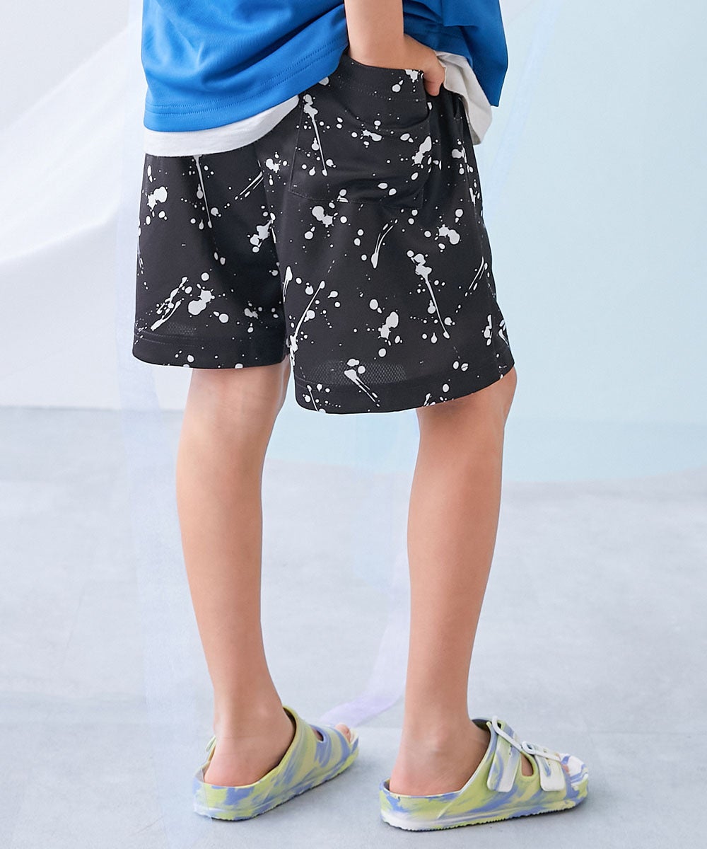 値下【新品】ラッセルノ ハーフパンツ トビー柄 サイズ6 春夏 最大6%OFF】【涼感 サラッとメッシュ】ペンキ柄 ハーフパンツ | 子供服