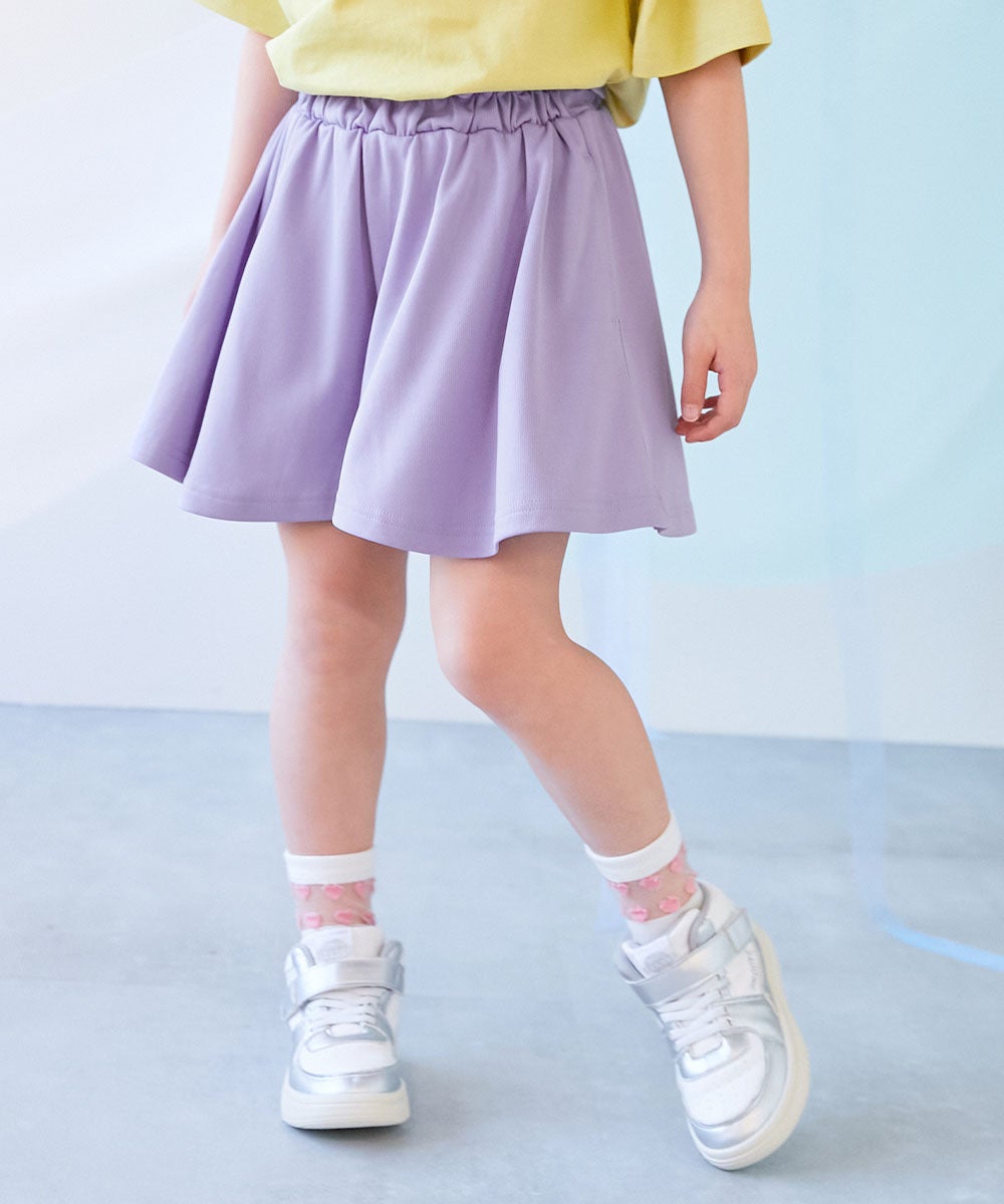 涼感 サラッとメッシュ】インナー付き ギャザー キュロット | 子供服の