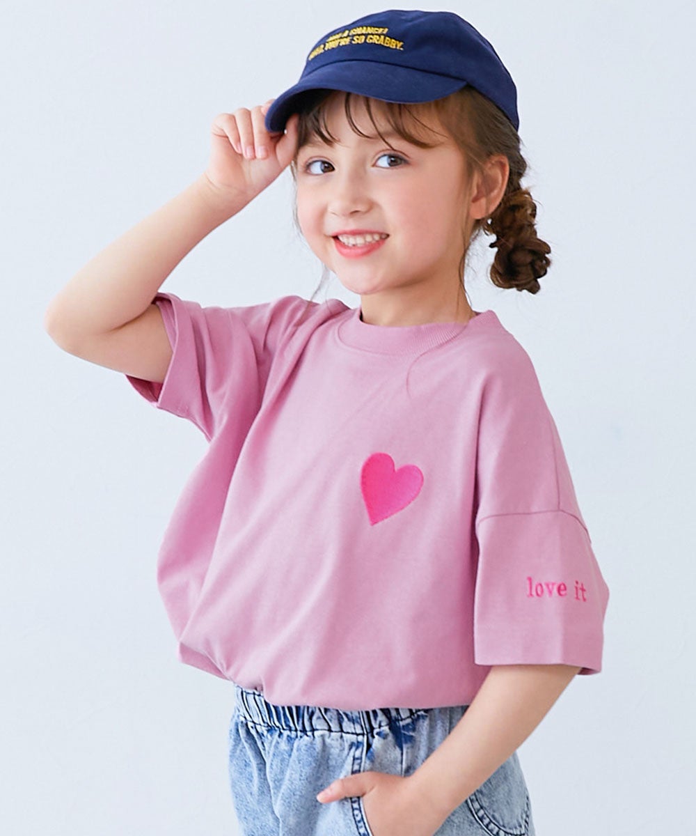 最大21%OFF】綿100% お洗濯してもよれにくい ガールズワンポイント刺繍