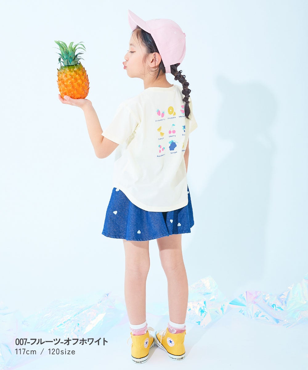 ひやシャリ】接触冷感 デビラボ ガールズ プリント半袖Tシャツ | 子供