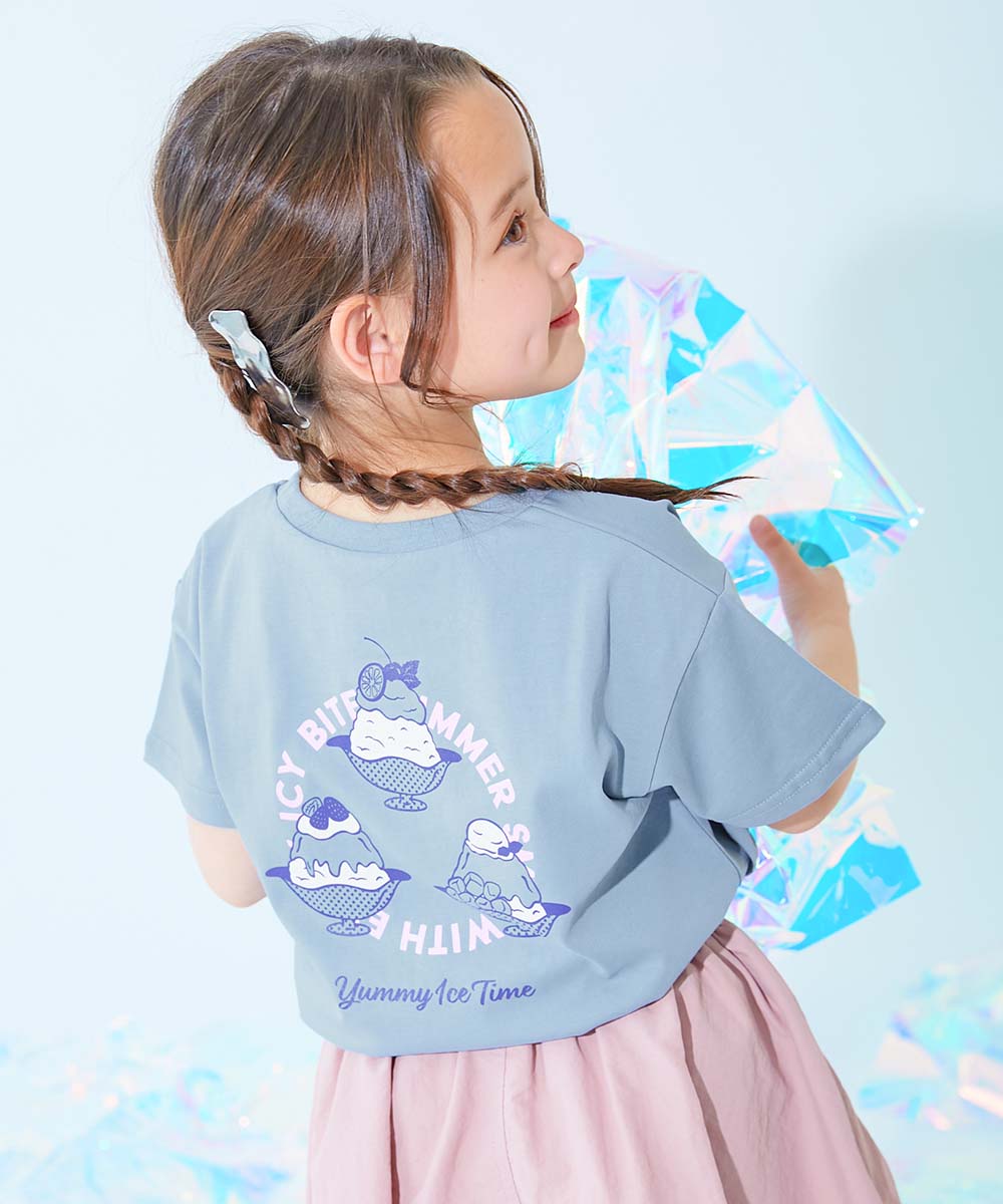ひやシャリ】接触冷感 デビラボ ガールズ プリント半袖Tシャツ | 子供 ひやシャリ】接触冷感 デビラボ ガールズ プリント半袖Tシャツ | 子供