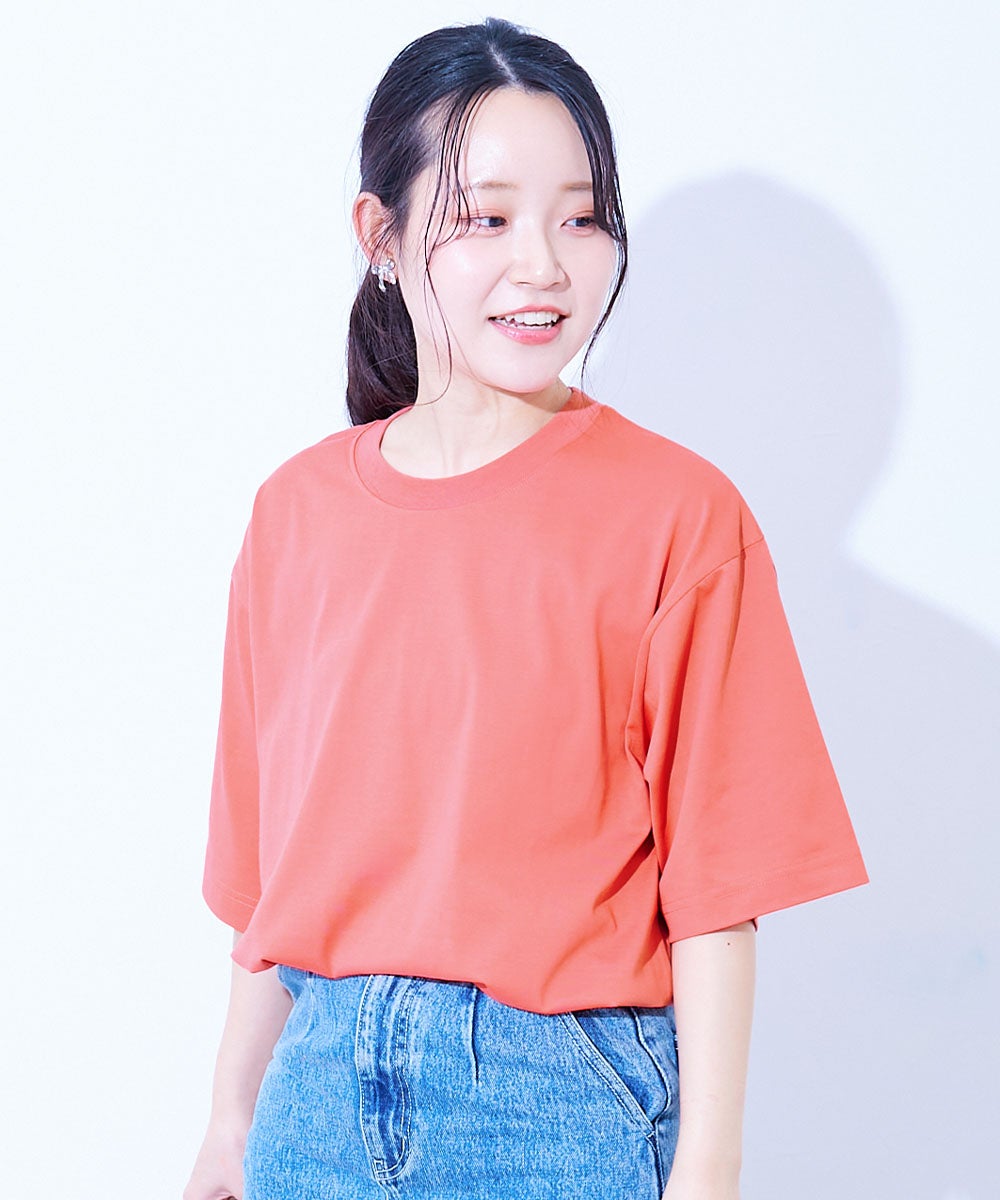 最大65%OFF】【ひやシャリ】接触冷感 BIGシルエット 大人 無地 半袖T