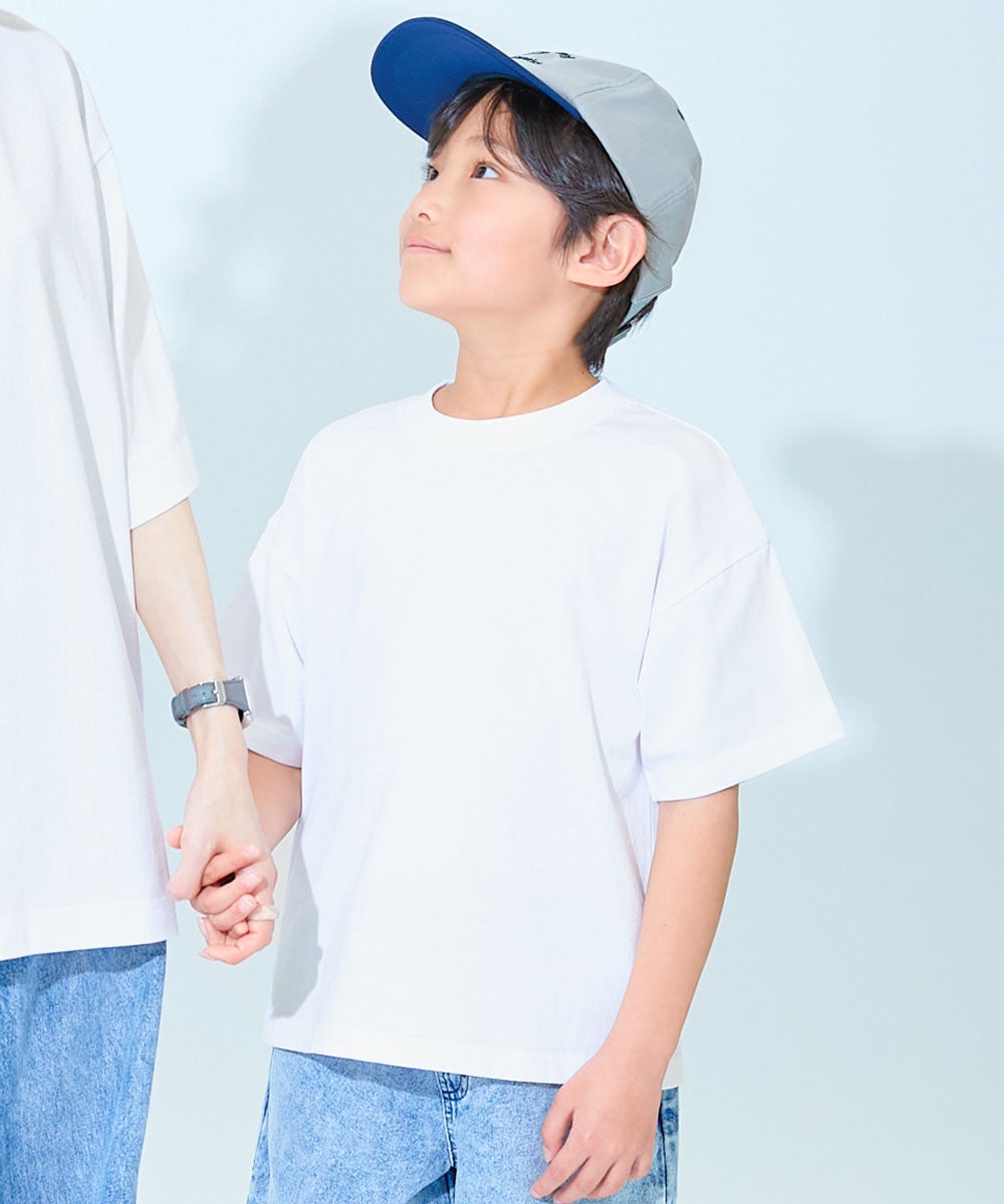 ひやシャリ】接触冷感 BIGシルエット 無地 半袖Tシャツ | 子供服の通販