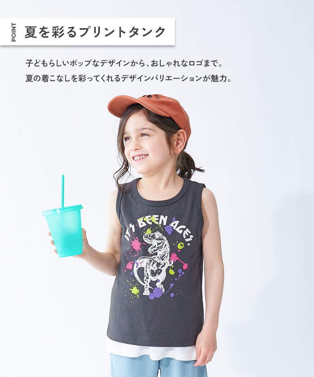 最大45%OFF】綿100％ デビラボ プリントタンクトップ | 子供服の通販
