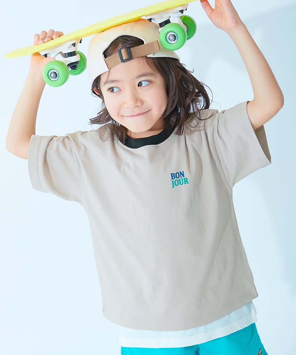 ひやシャリ】接触冷感 デビラボ BIGシルエット プリント半袖Tシャツ