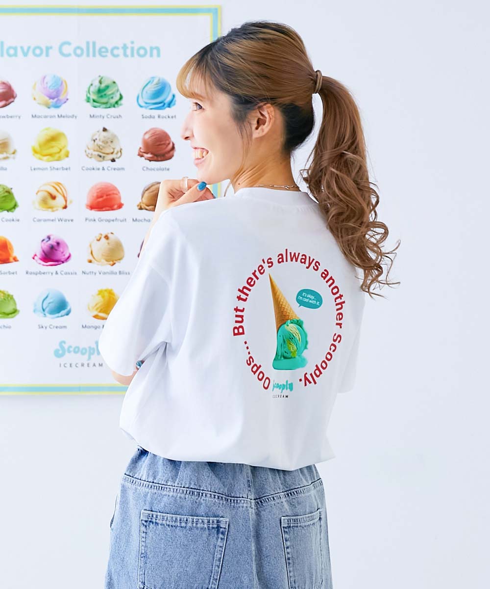 デビロック×【アイス】 ひやシャリ 接触冷感 大人 アイスプリント 半袖