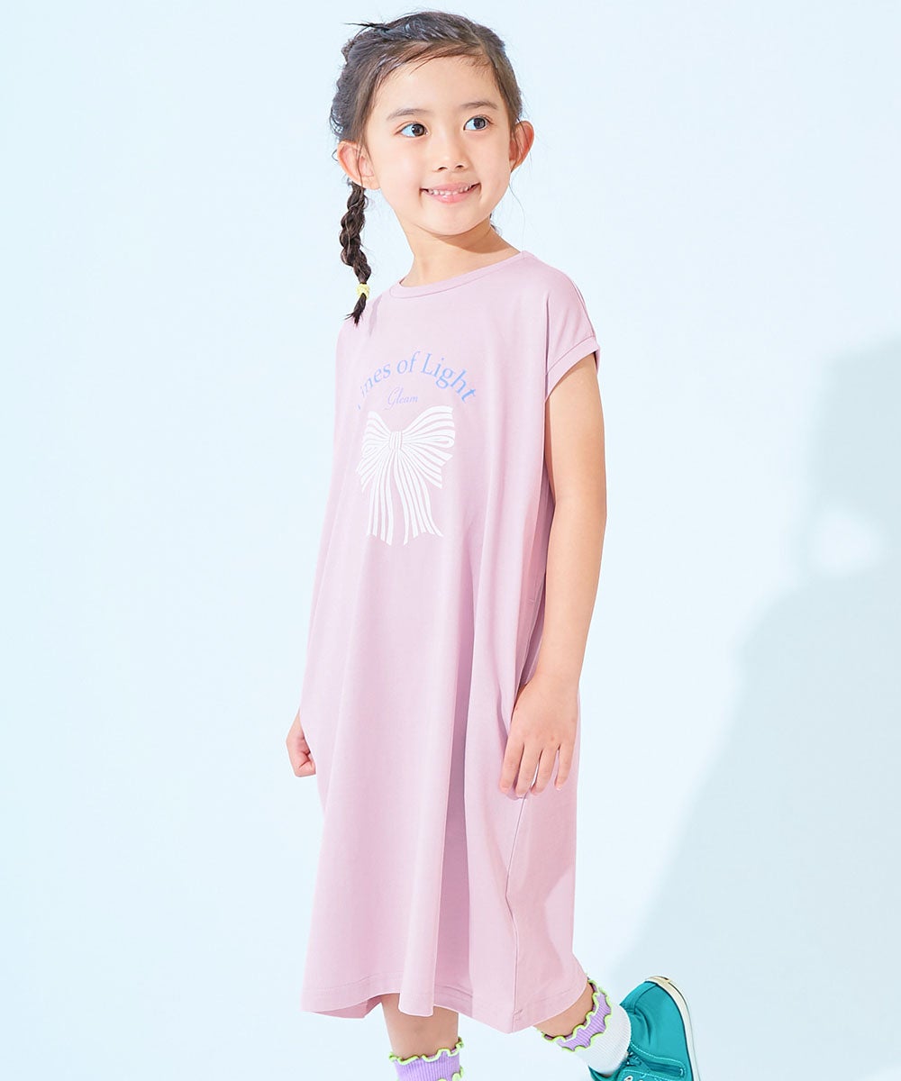 ひやシャリ】接触冷感 デビラボ プリントタンクワンピース | 子供服の