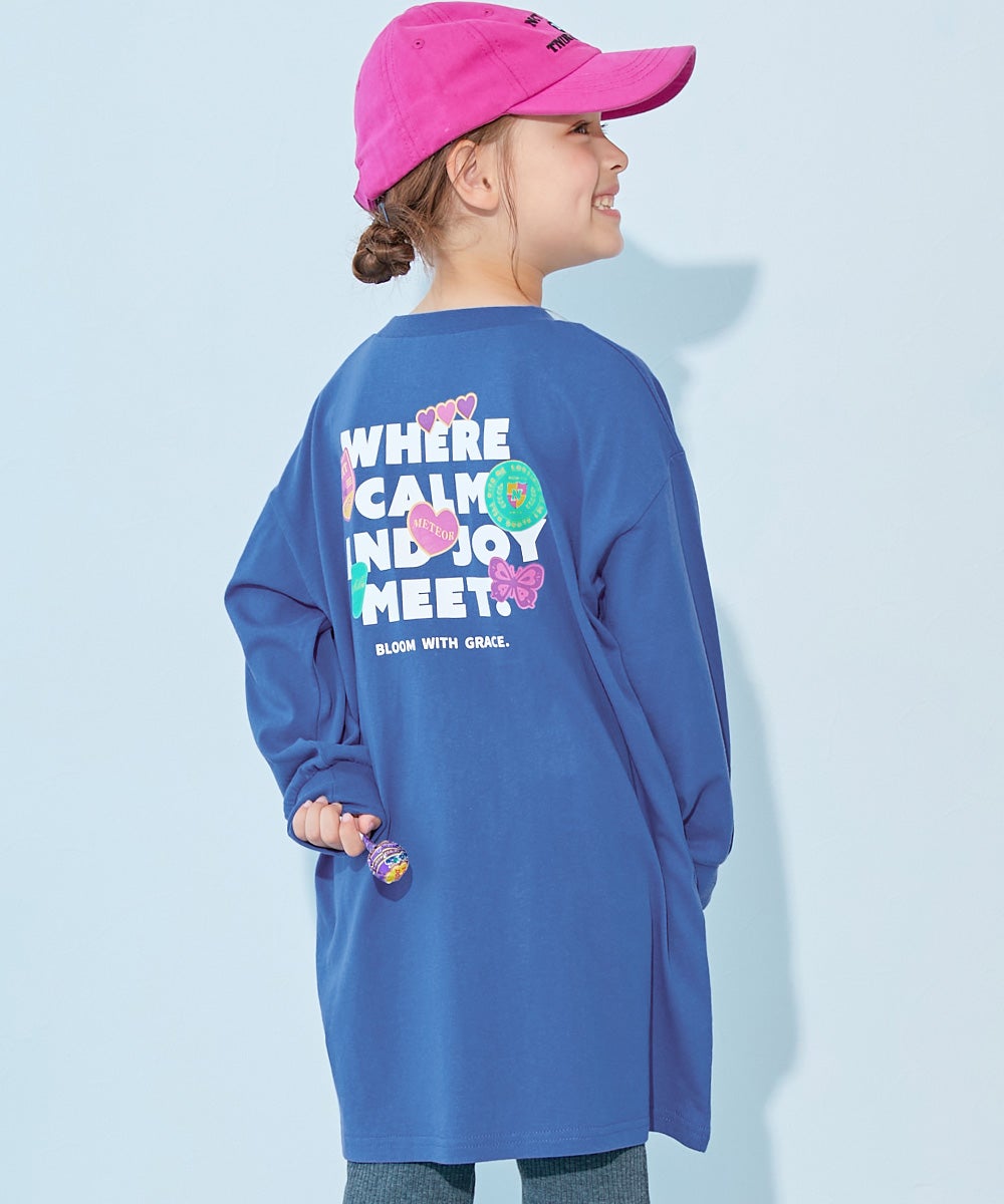 綿100％ デビラボ プリント 長袖ワンピース | 子供服の通販 デビロック
