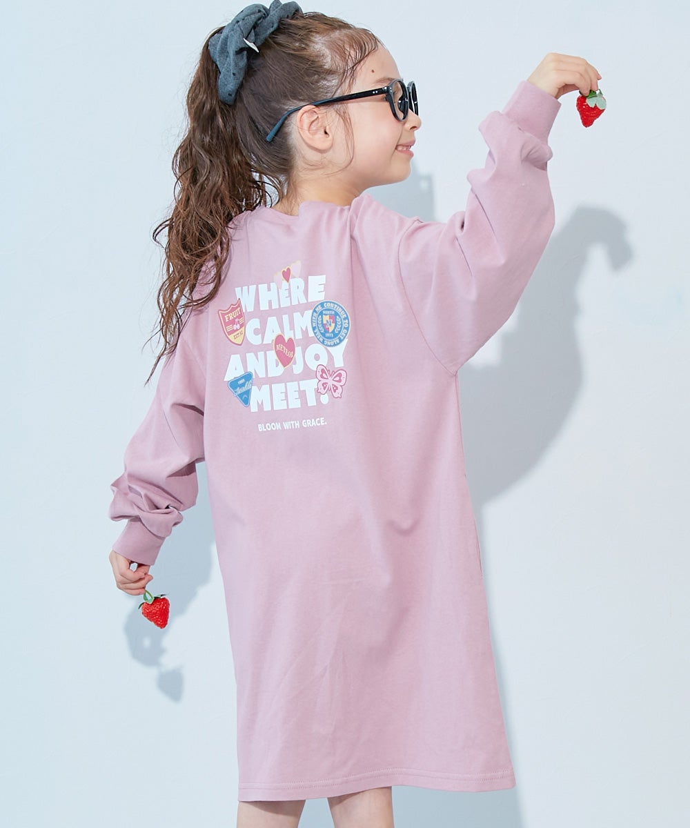 綿100％ デビラボ プリント 長袖ワンピース | 子供服の通販 デビロック