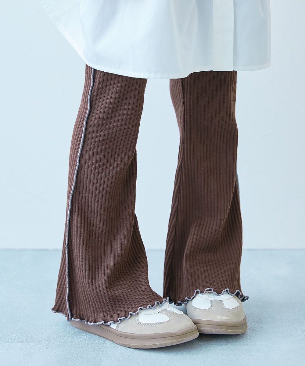 えらべる総柄&メロウデザイン リブフレアパンツ | 子供服の通販