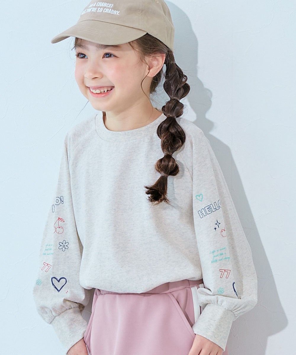 最大9%OFF】【一部予約】綿100％ デビラボ ガールズ 袖プリント BIG