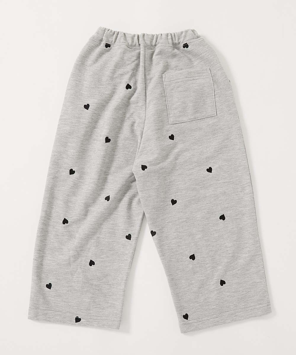 ハート刺繍 ミニ裏毛 スウェットパンツ | 子供服の通販 デビロック公式