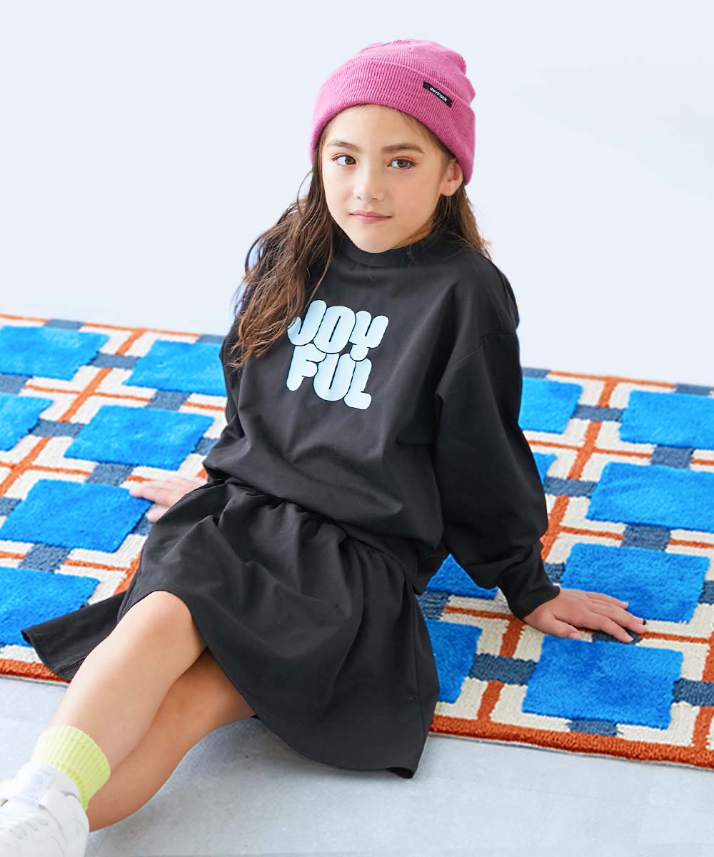 最大16%OFF】【イージーウォッシュ】 長袖Tシャツ&スカート ガールズ