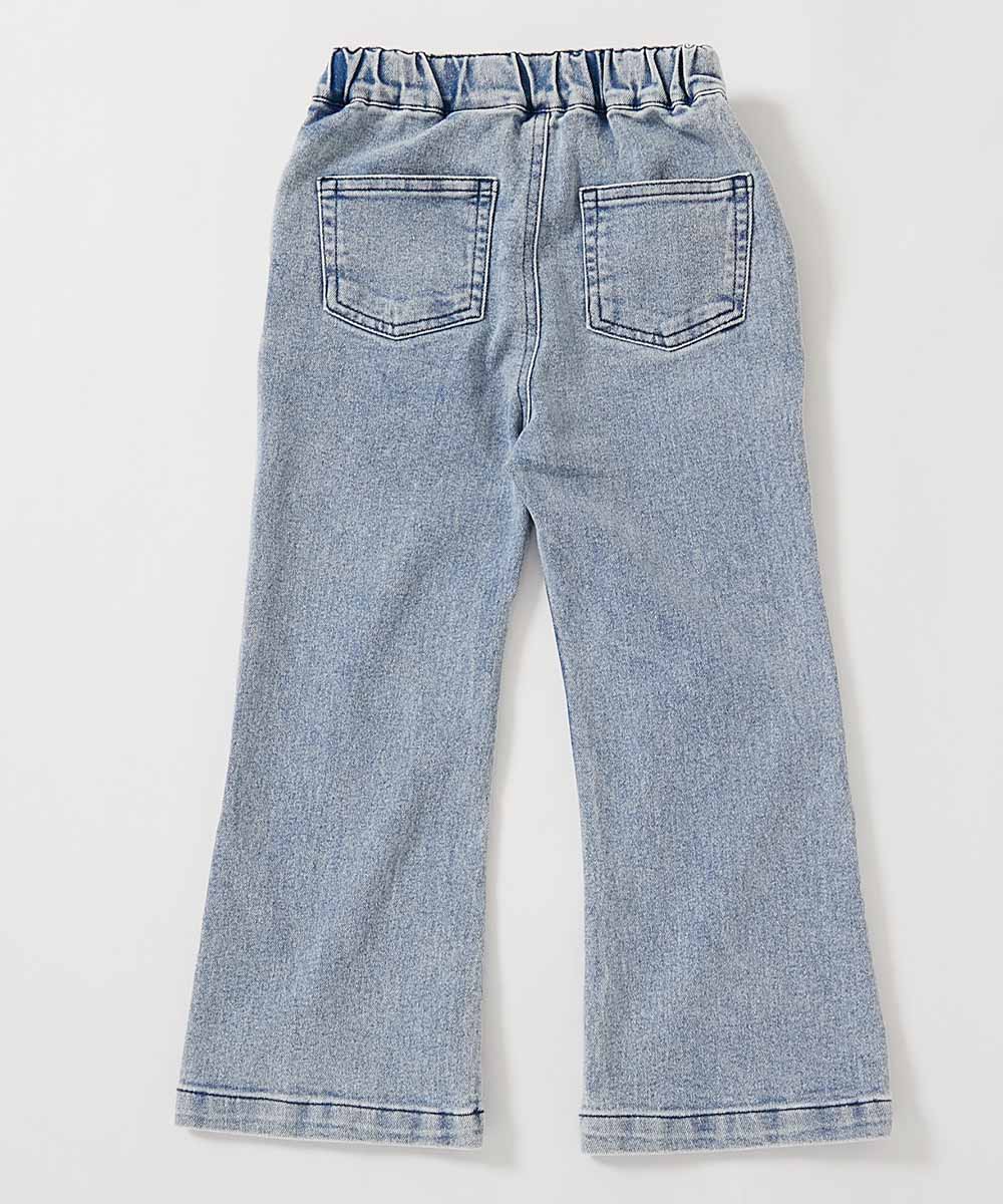 ストレッチデニム ピンタック フレアパンツ | 子供服の通販 デビロック