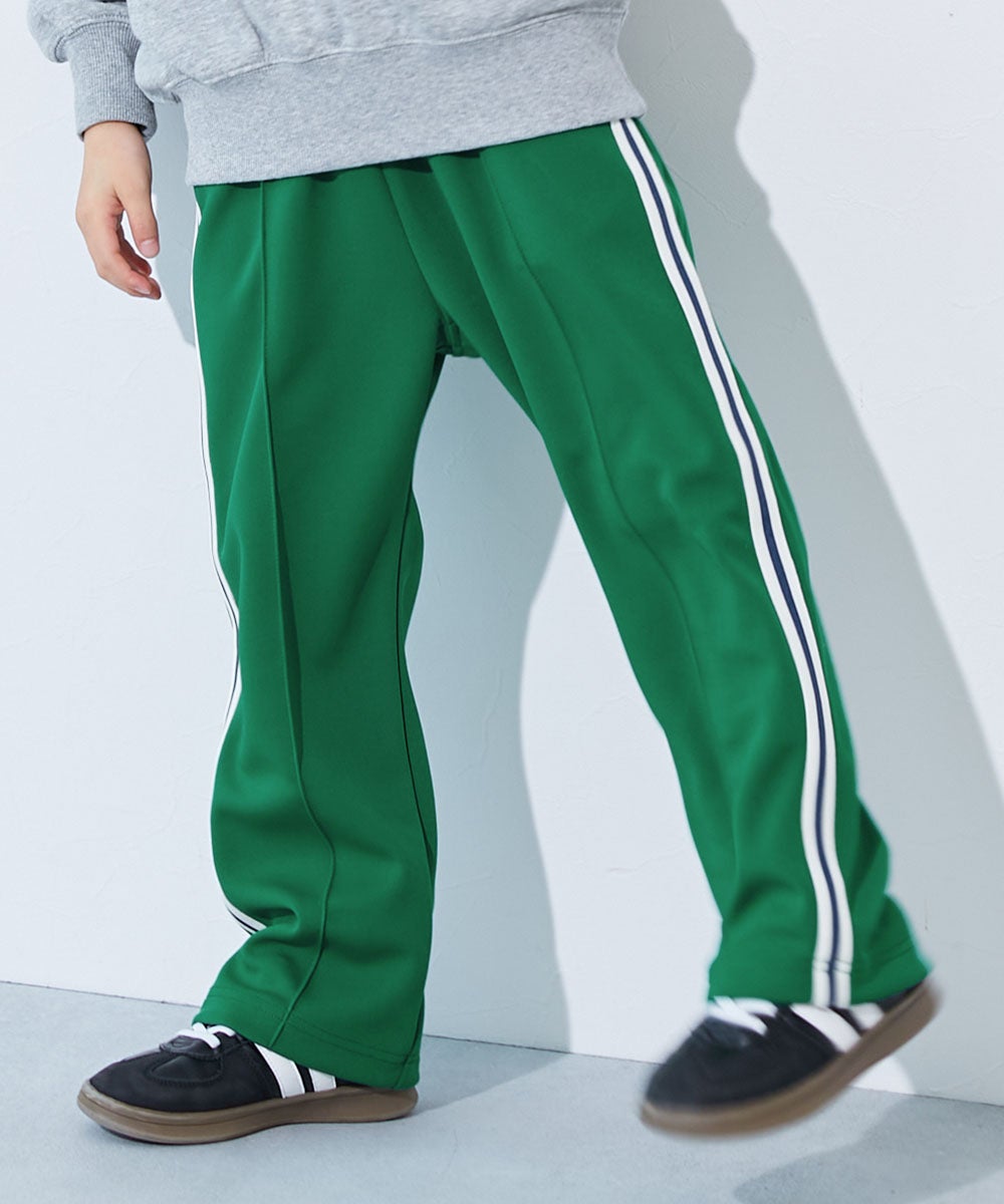 セットアップ可能】サイドライン ワイドトラックパンツ | 子供服の通販