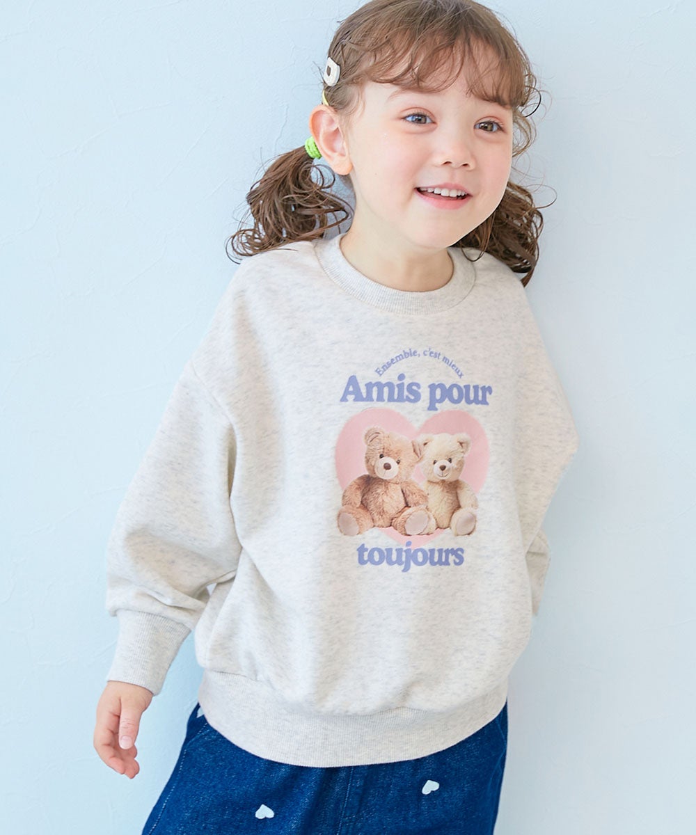 最大25%OFF】デビラボ ガールズ BIGシルエット プリント トレーナー