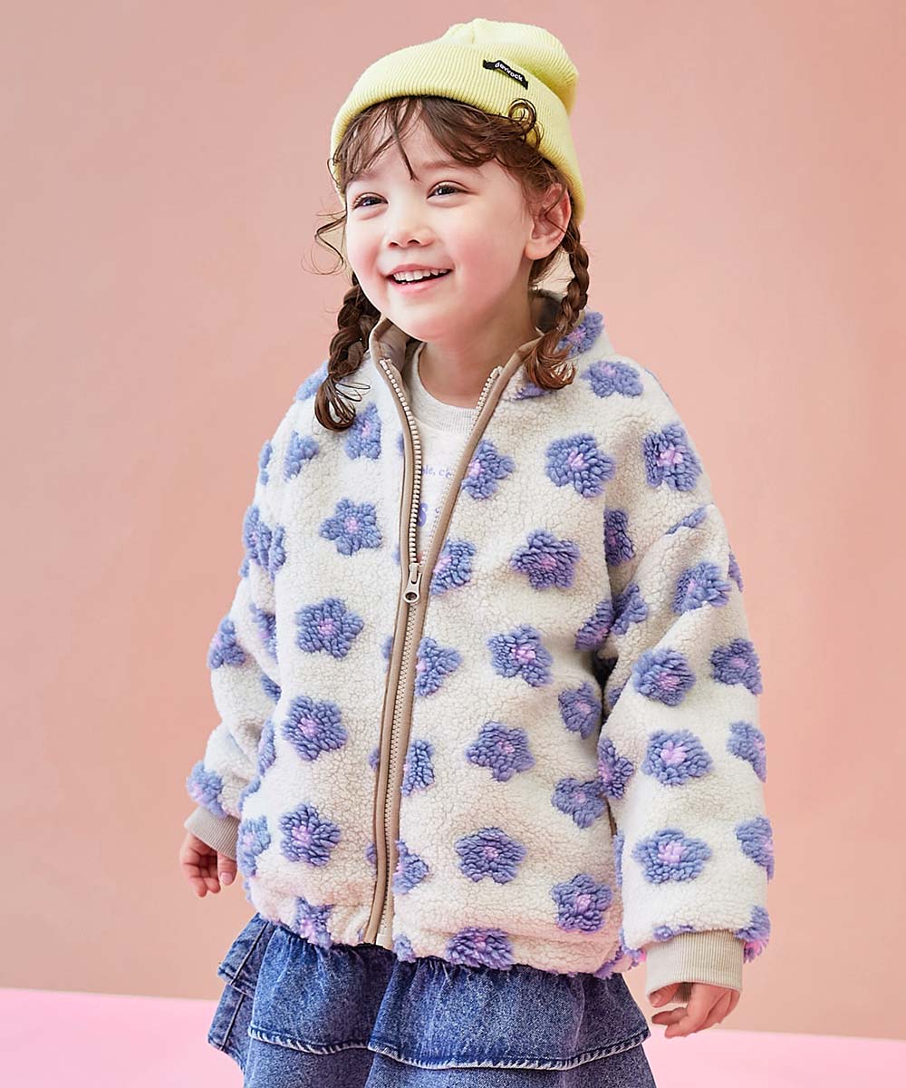 えらべる総柄デザイン 洗える ボアブルゾン | 子供服の通販 デビロック