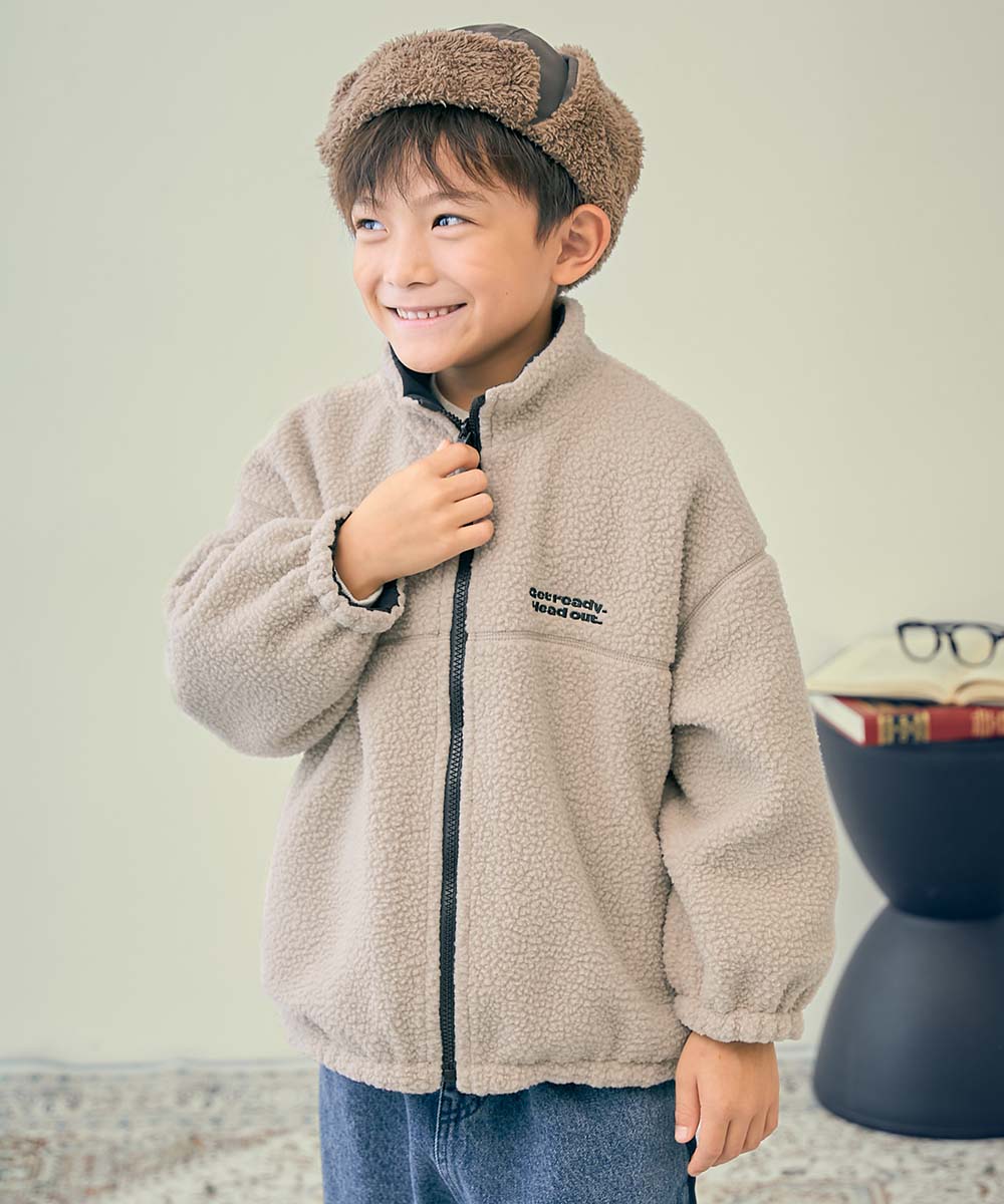 洗える ボア×タフタ リバーシブルブルゾン | 子供服の通販 デビロック