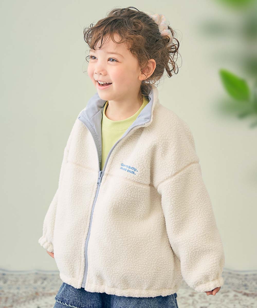 洗える ボア×タフタ リバーシブルブルゾン | 子供服の通販 デビロック