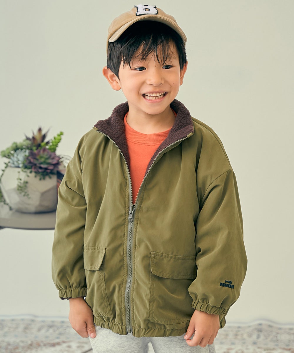 洗える ボア×タフタ リバーシブルブルゾン | 子供服の通販 デビロック