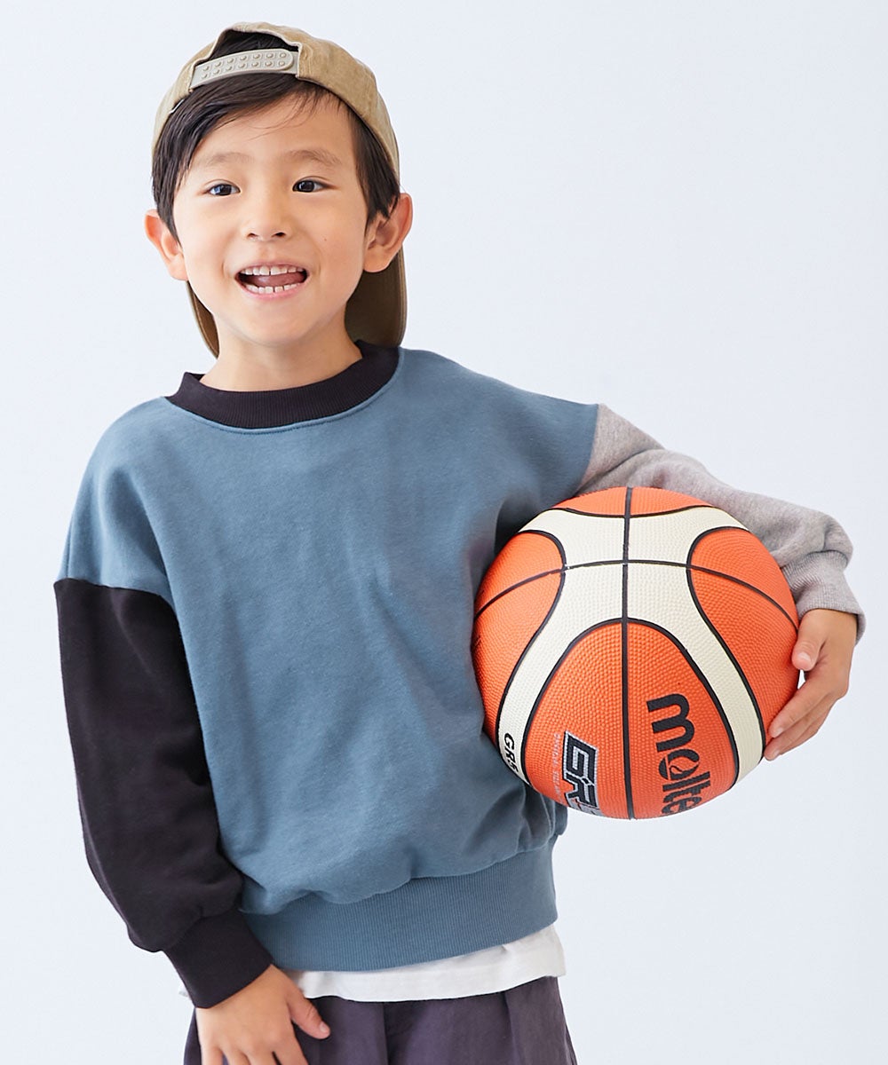 カラフル柄　裏毛 最大14%OFF】カラフルスウェット 綿100%裏毛 無地トレーナー | 子供服