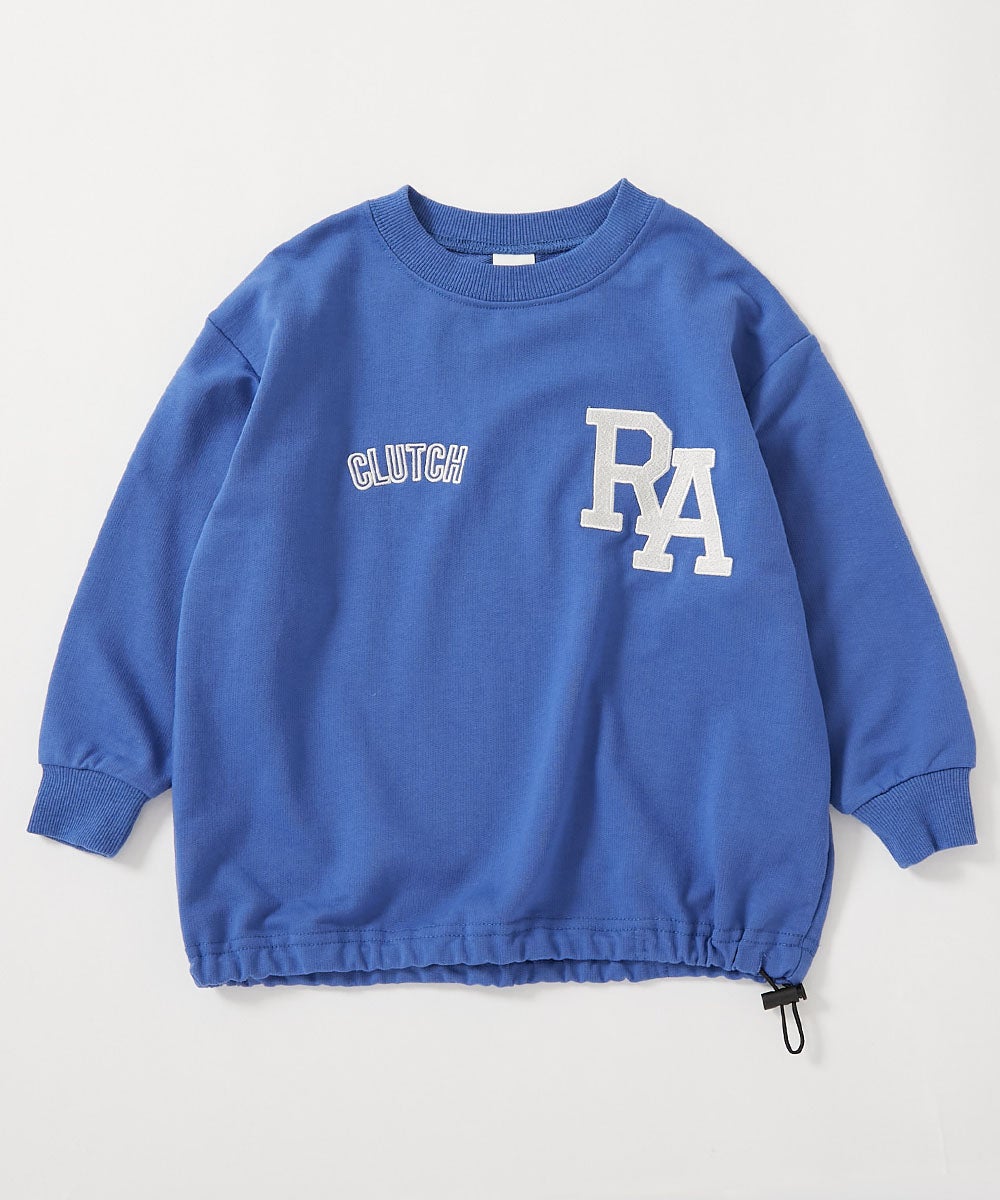 最大22%OFF】えらべる刺繍ロゴ ミニ裏毛 裾ドロスト スウェット
