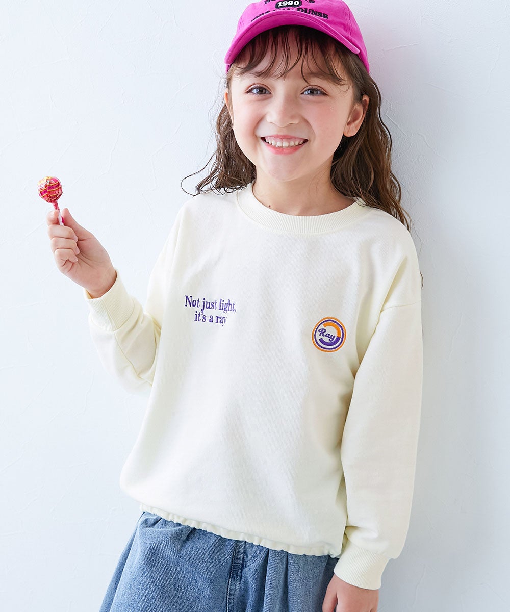 DEZERT♡トレーナー 最大22%OFF】えらべる刺繍ロゴ ミニ裏毛 裾ドロスト スウェット