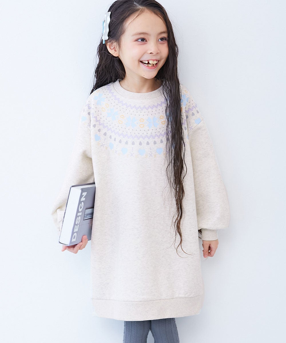 デビラボ プリント 裏起毛 ワンピース | 子供服の通販 デビロック公式