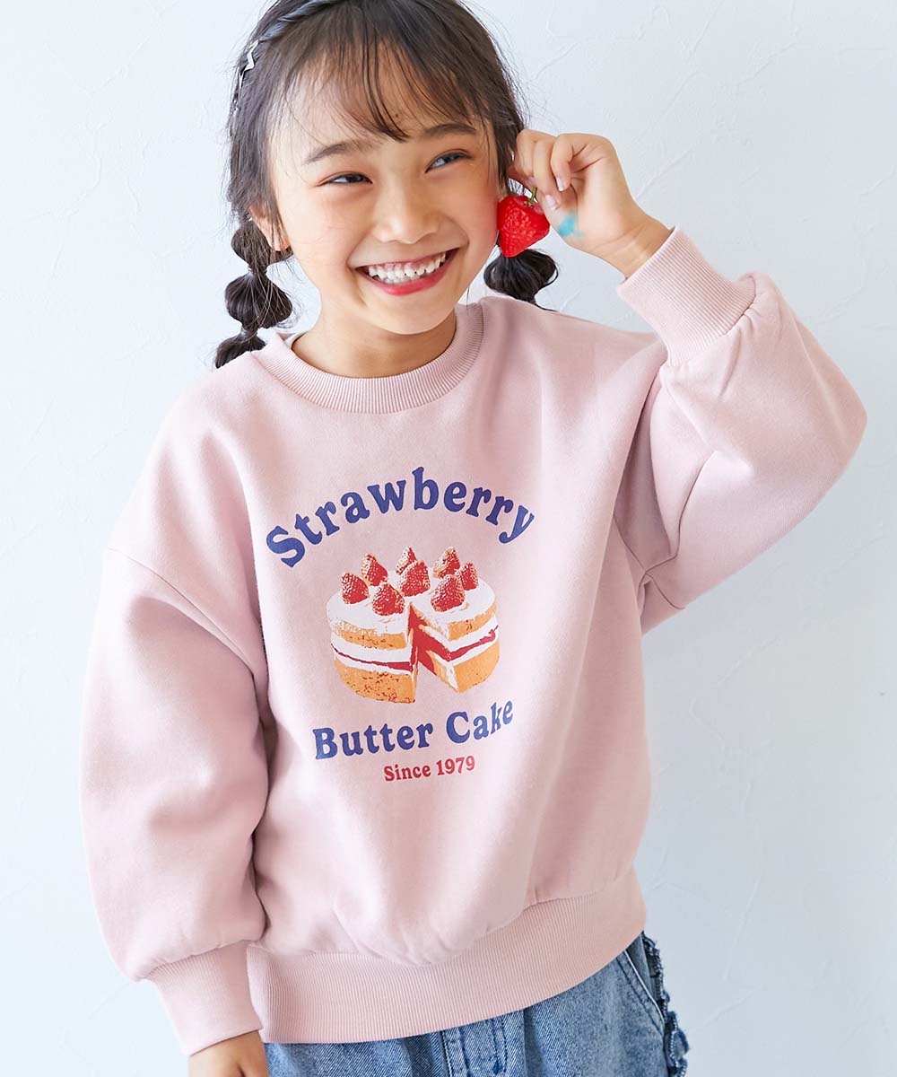 デビラボ ガールズ プリント BIGシルエット 裏起毛トレーナー | 子供服