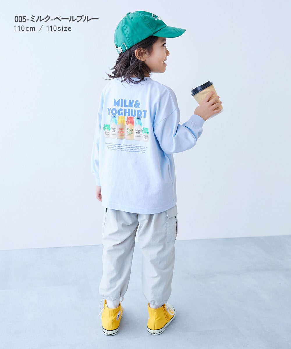 綿100％ デビラボ ×【モーニング】 フォトプリント 長袖Tシャツ | 子供