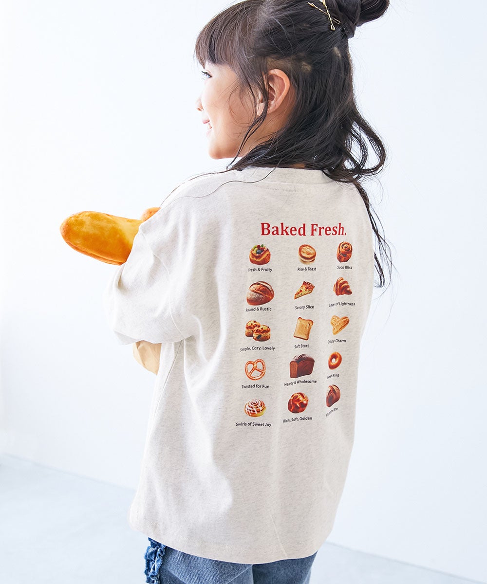 綿100％ デビラボ ×【モーニング】 フォトプリント 長袖Tシャツ | 子供