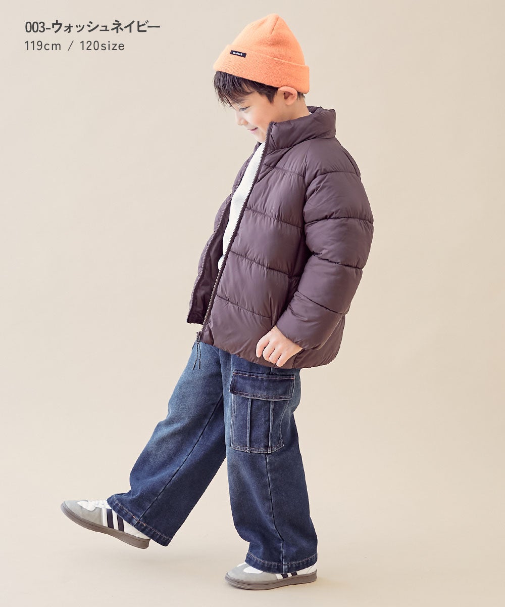ひやっとしない】やわらか裏起毛デニム カーゴパンツ | 子供服の通販